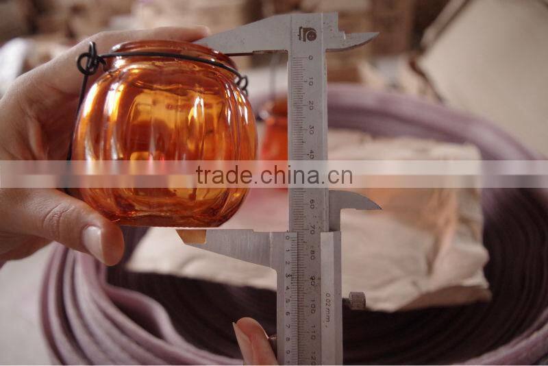 wholesale hanging christmas candle jar with sand and tealight candle