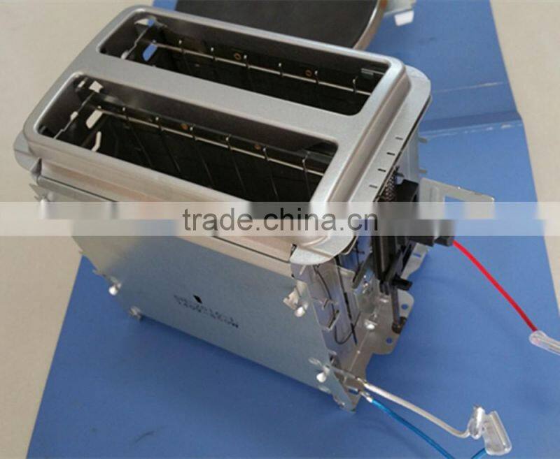 2 slices new design bread toaster oven heating element with stainless steel panel