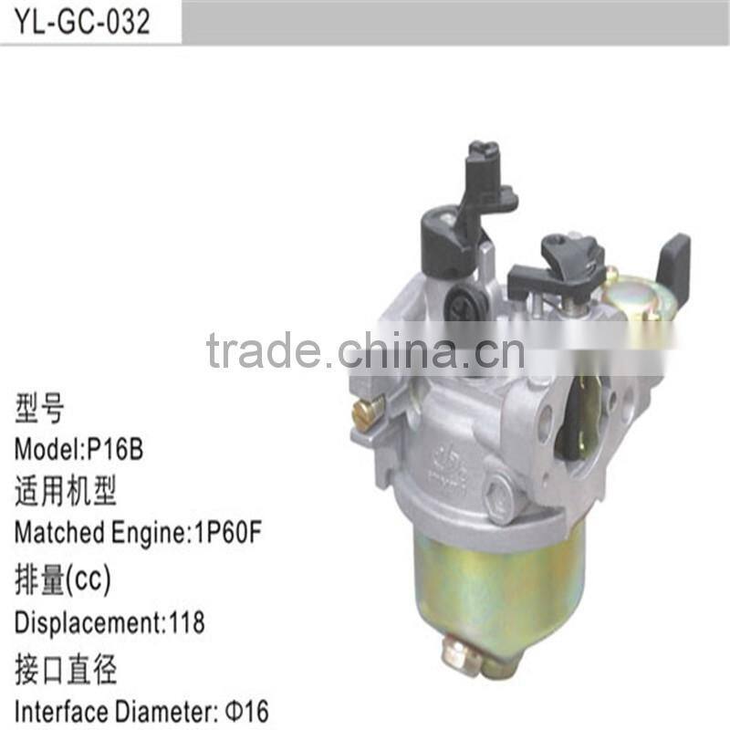 gasoline engine 1P60F carburetor