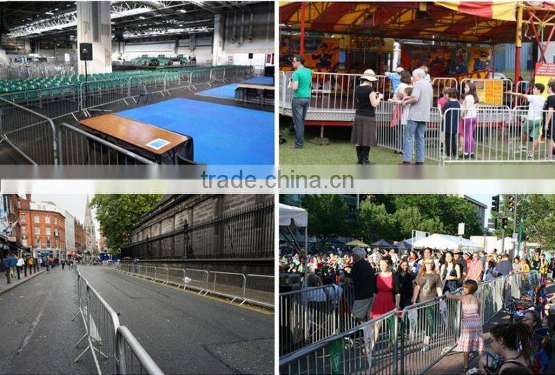 free sample crowd barricades steel fencing for crowd control manufactory