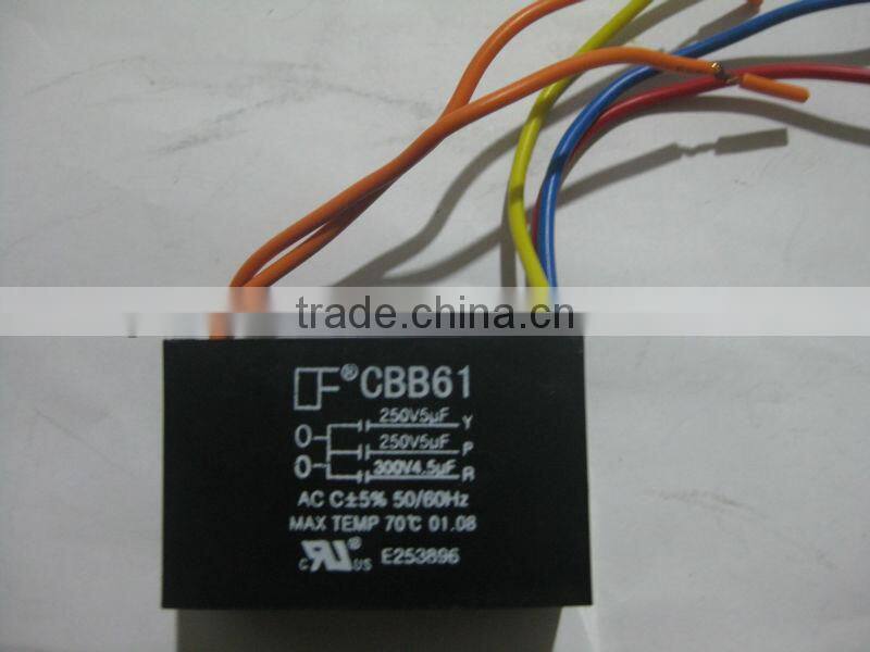 AC ceiling fan capacitor / CBB61 ceiling fan capacitor / Fan run capacitor