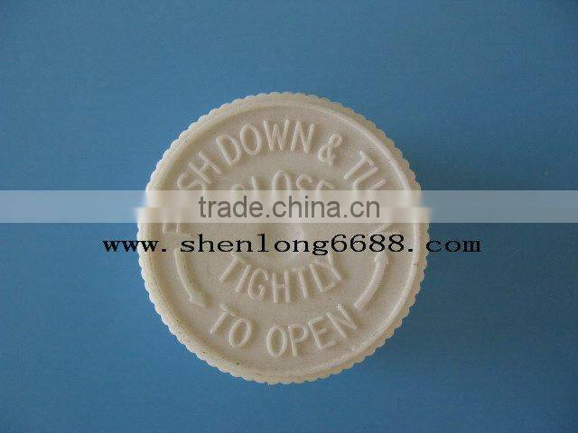 child-proof plastic screw bottle caps