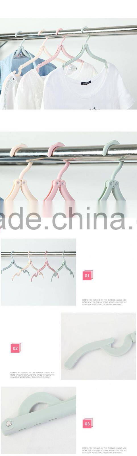 Hot Selling Hanger Travel Coat Folding Plastic Portable Clothes Magic Clothing Camping Wall