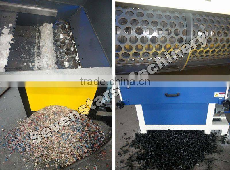 combined plastic shredder crusher machine