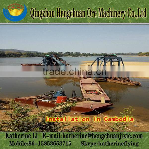 Gold Grab Dredge in Cambodia