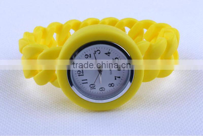 Twisted band silicone watch braided band silicone watch