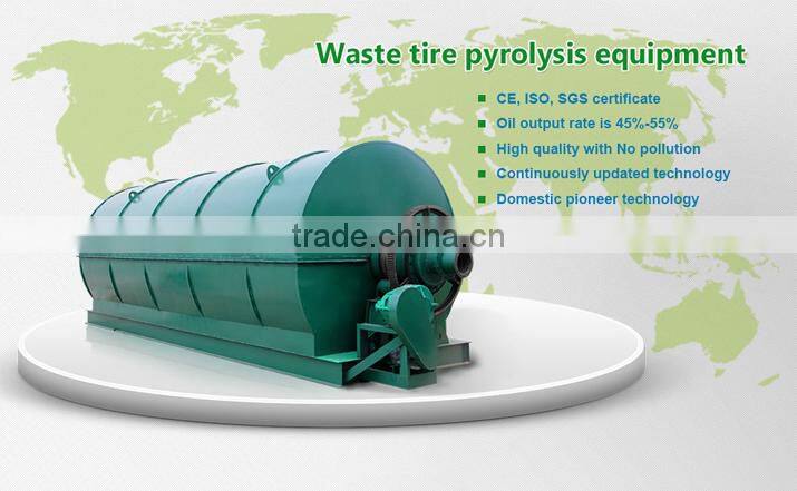 Easy to operate Computer controled Continuous waste tire pyrolysis plant