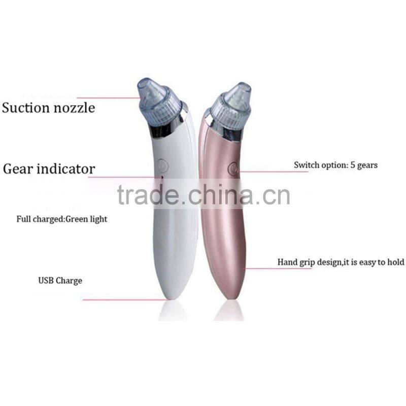 2017 Hot Sale Portable Blackhead Removal Tool Dead Skin Acne Vacuum Blackhead Remover Pore Cleansing Skin Peeling Beauty Machine