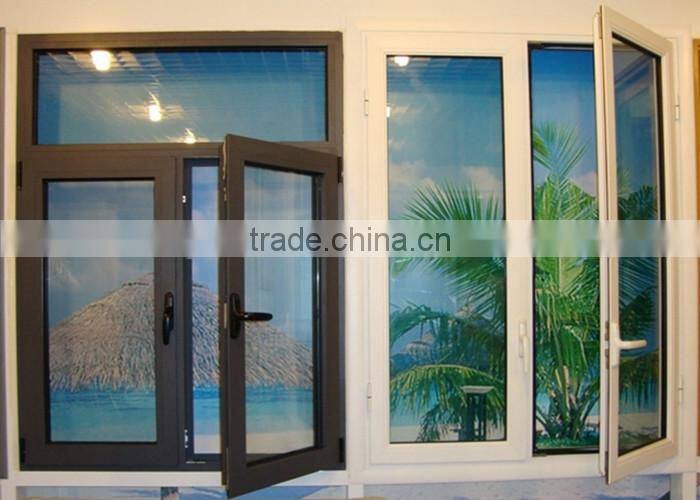 CE standard aluminium frame insulated glass pictures of window balconies