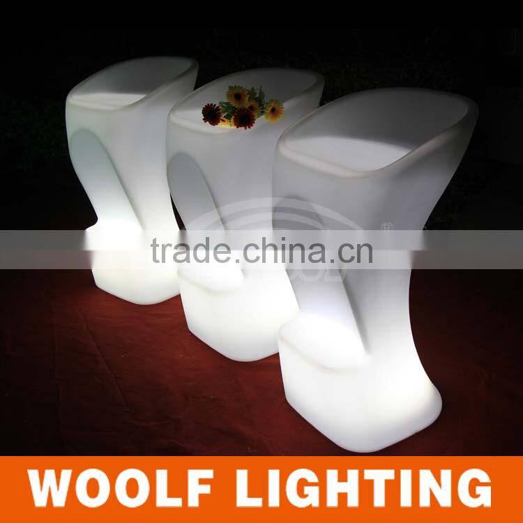 2015 hot led furniture 16 colors RGB changing led ktv bar stool for sale