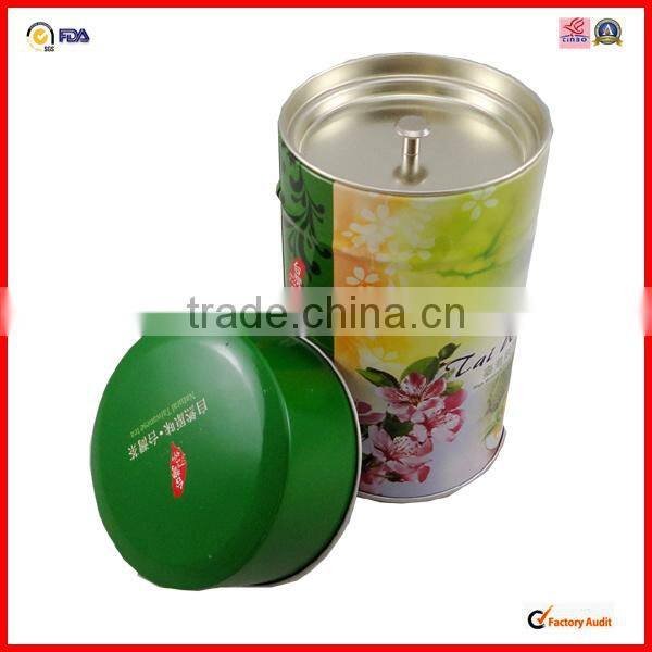 popular chinese green tea tin container