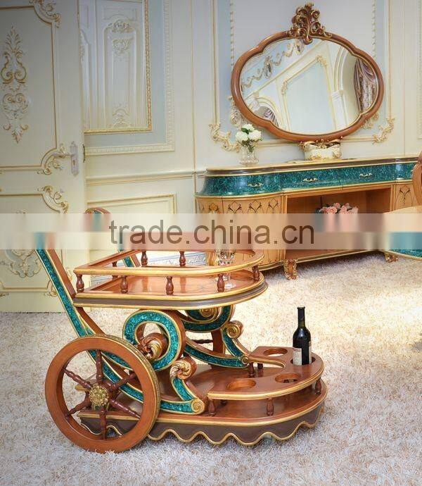 Latest Design Italy Dining Room Furniture Buffet Sideboard Cabinet With Mirror/ Antique Elegant Wooden Carved Cupboard