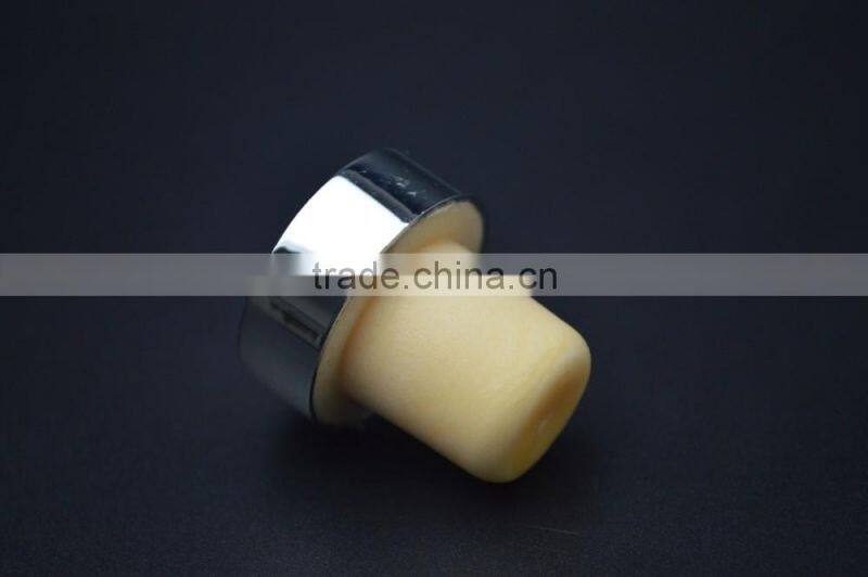 aluminum cap with synthestic cork for glass bottle T-shape cork