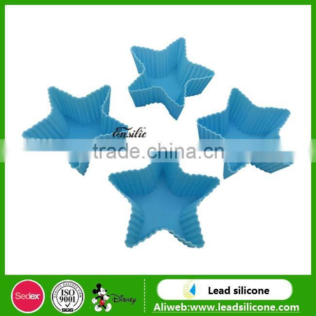 Food grade custom funny star shape silicone cake mold , silicone cake mould
