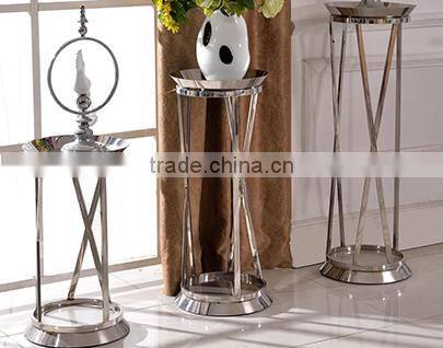 Y10 stainless steel shape decorative metal wedding flower stands