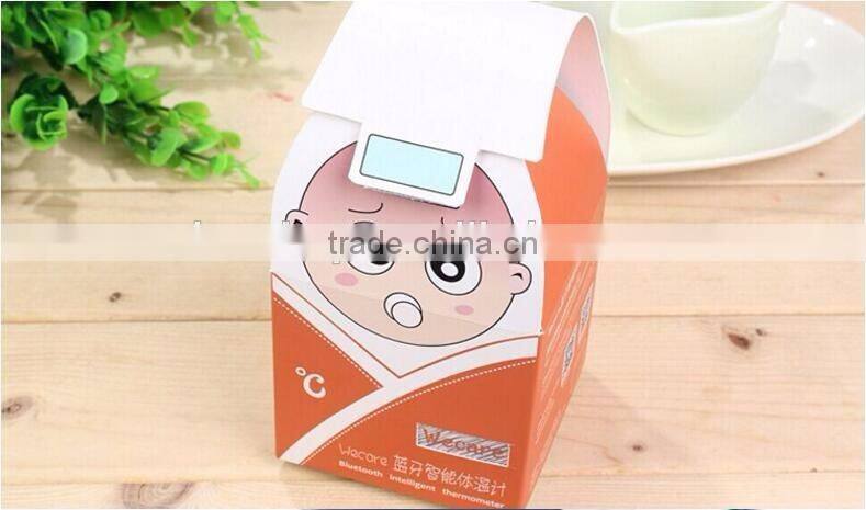 Smart Bluetooth Thermometer For Children, Mobile Remote Control Baby Monitor Wearable Bluetooth Househeld Electric Thermometer