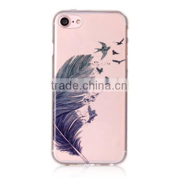 Custom design TPU soft phone case for iphone7, IMD technology phone case,IMD back cover for iphone7