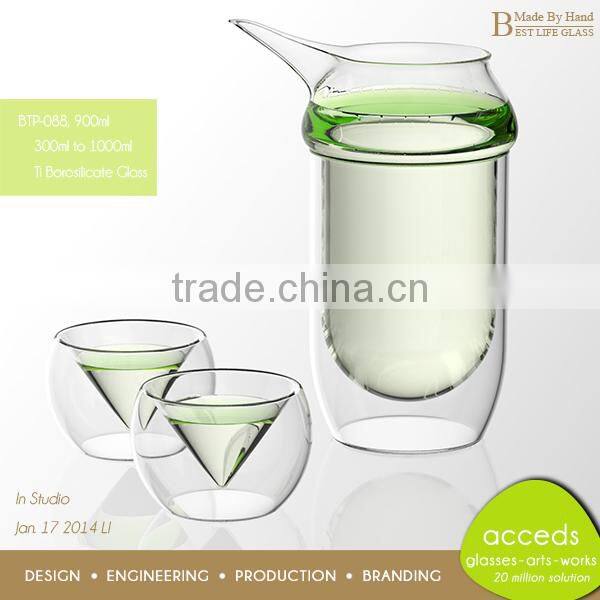 Newest Design Pyrex Glass Foodgrade Promotional Tea Pot