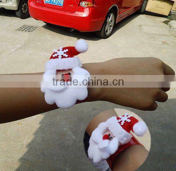 Novelty Christmas Wrist Decoration Toys Snowman Slap Bands Pat Circle for Kids & Adults Christmas Supplies Gift