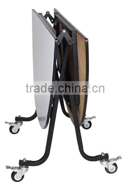 Movable Round Banquet Table With Wheels QZ6091S