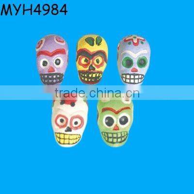 Resin green skull beads as gifts&crafts