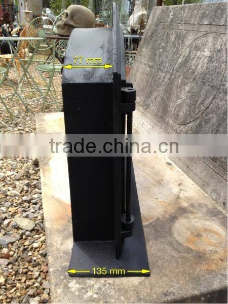 antique indoor cast iron stove door