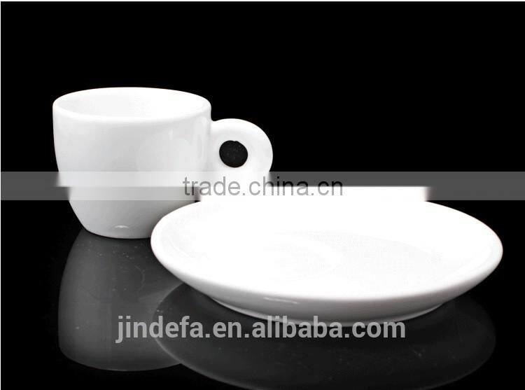 round small size popular espresso ceramic coffee cup and saucer for hotel