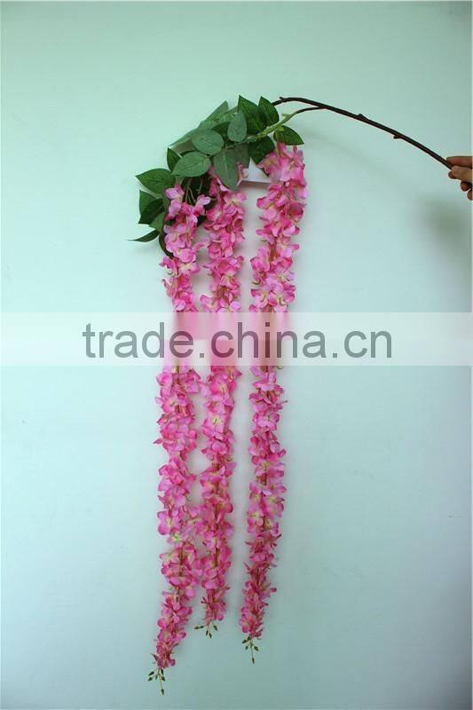 dry vine bulk silk long flower vine wedding party decoration pure white vine
