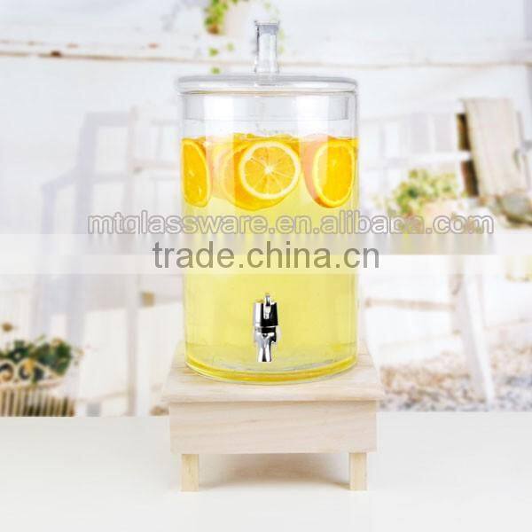 glass water jar with tap