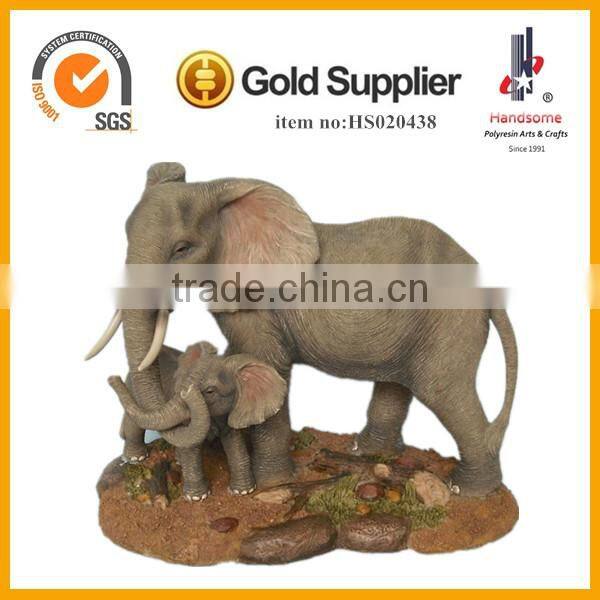 14 Inch Home Decoration Souvenir Brass Imitating Elephant Animal Statue