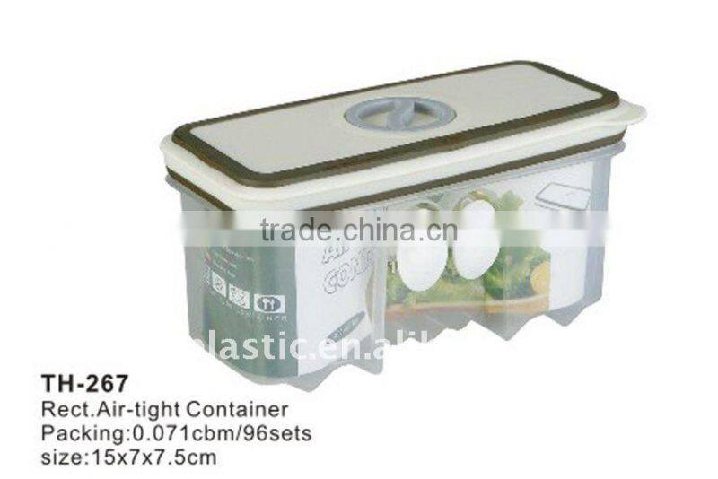 Plastic airtight food containers and storage boxes