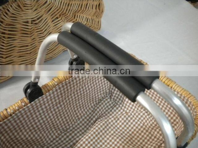 New design unique bulk wicker basket with aluminum handles High Quality Wicker Basket