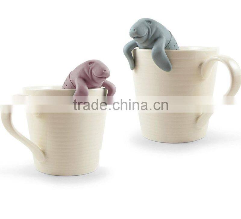silicone manatee tea infuser