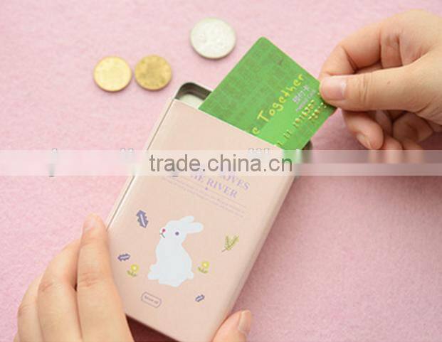 small tin box for business cards,cosmetic tin canister factory,rectangular eye shadow tin case