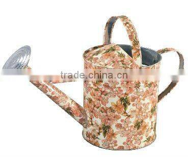 Unique Flower Pattern Garden Decoration/ Zinc Flower Planter Pot & Watering can_Balcony Decoration