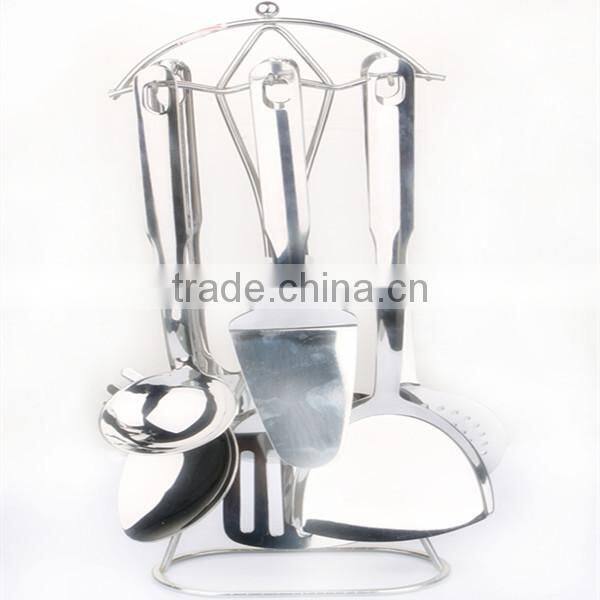 7pcs Stainless steel cookware set,S/S spatula-spoon-scoop set