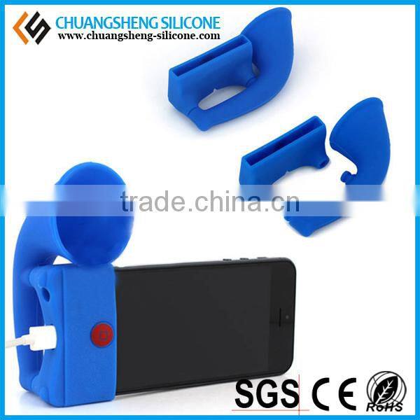 horn shaped cell phone loud speaker, cell phone bass speaker, 3d sound speaker mobile phone