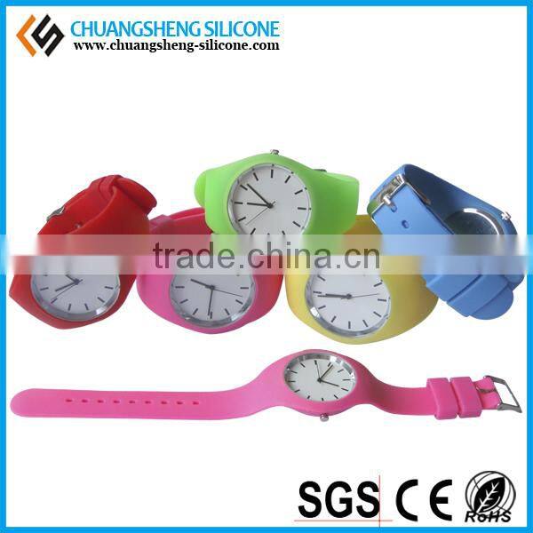 Candy color smart kids lovely jelly watch, electronic wristwatch, silicone