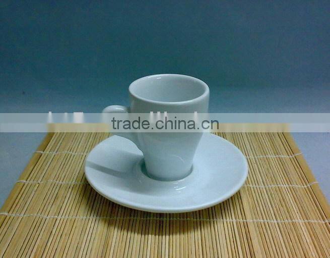 custom ceramic espresso mug with saucer