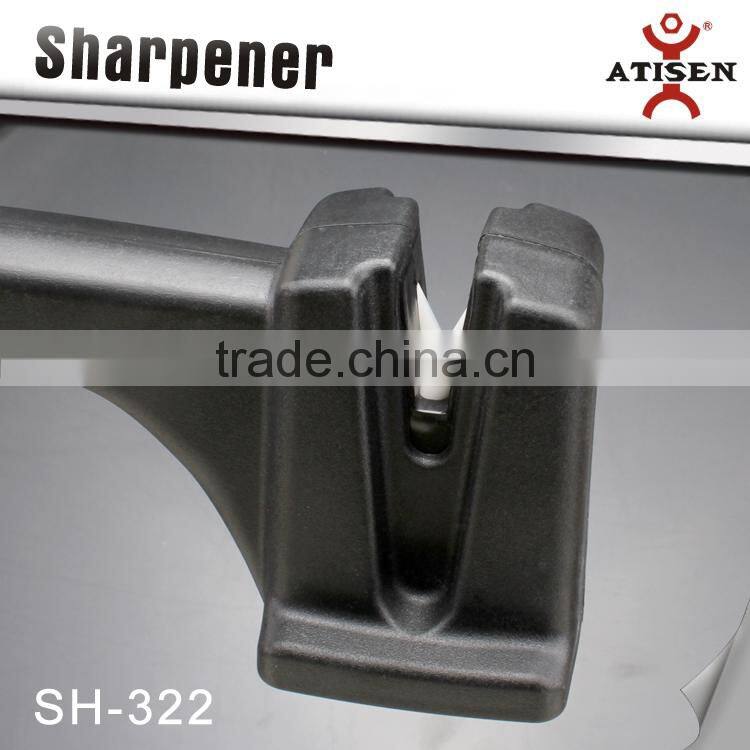 Black Ceramic Knife Sharpener With Long Handle