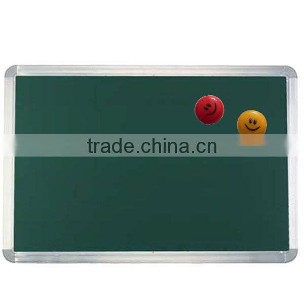 2013 hot selling 120x90cm standard magnetic green chalk board with aluminium frame