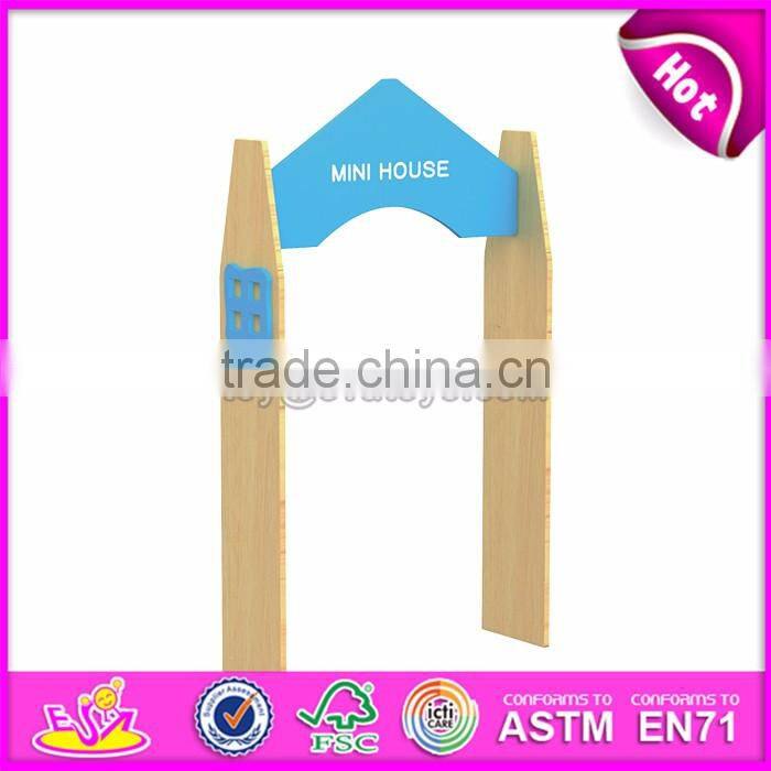 Handmade multi-function kindergarten children furniture wooden toy storage ideas W08C179