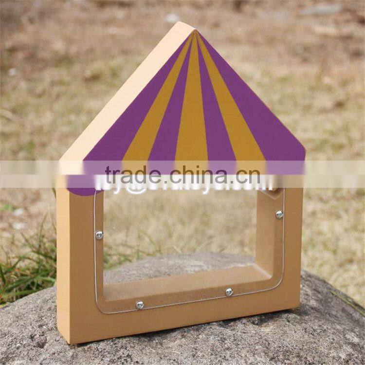 New design creative wooden piggy bank for children W02A252