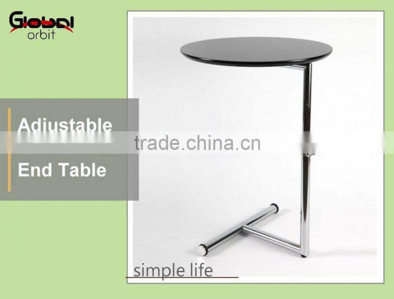 adjustable wooden round tea table coffee table, wooden snack table