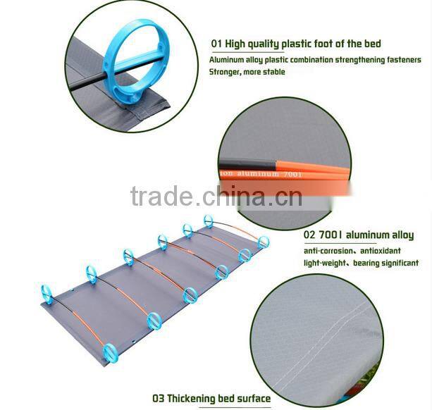 2016 New fashion outdoor beds camping folding bed with carry bag
