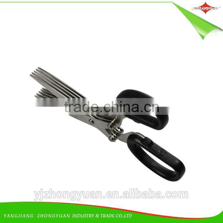 multipurpose ktichen 5 blades herb scissors