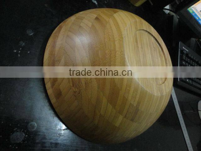 Good Selling Bamboo salad bowl with salad servers