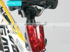 Bike Bicycle Laser Beam 5 LED Rear Tail Light