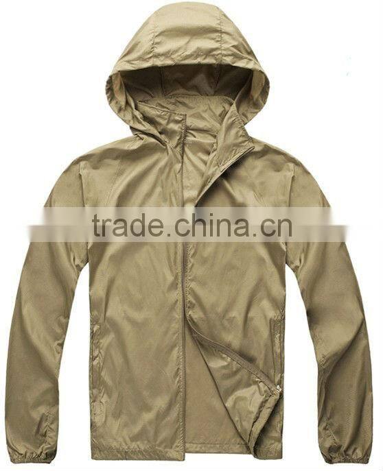 Unisex Spring Super Light 100% Nylon Water-Proof & Wind-Proof Outdoor Jacket