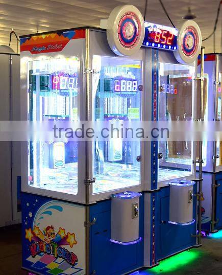 Popular Interesting Double Jump Ball Amusement Ticket Lottery game machine For Sale